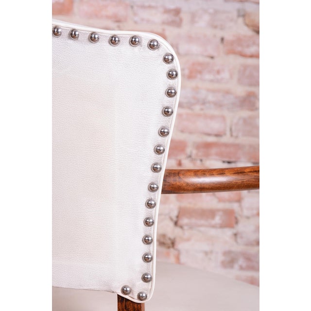 Art Deco Beech Armchair from Jules Leleu, France, 1930s For Sale - Image 9 of 14