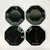 Contemporary 1980s Postmodern Contemporary French Black Glass Dinner Plates - Set of 4 For Sale - Image 3 of 11
