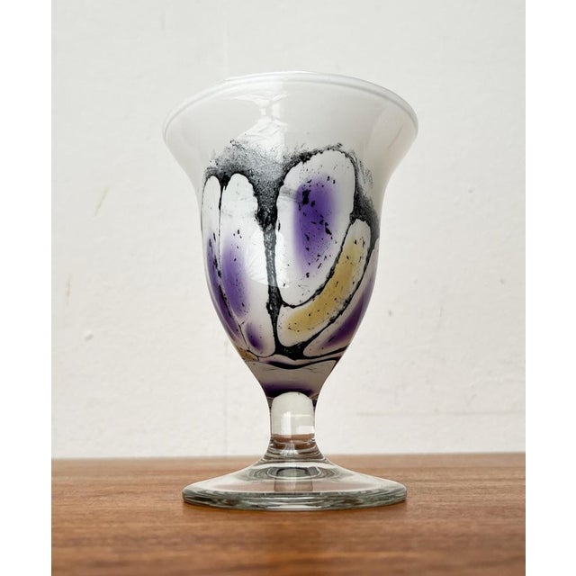 Vintage German Glass Vase and Goblet by Hans Jürgen Richartz for Richartz Art Collection, Set of 2 For Sale - Image 16 of 18