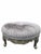 Hollywood Regency Carved Round Ottoman For Sale In Chicago - Image 6 of 7
