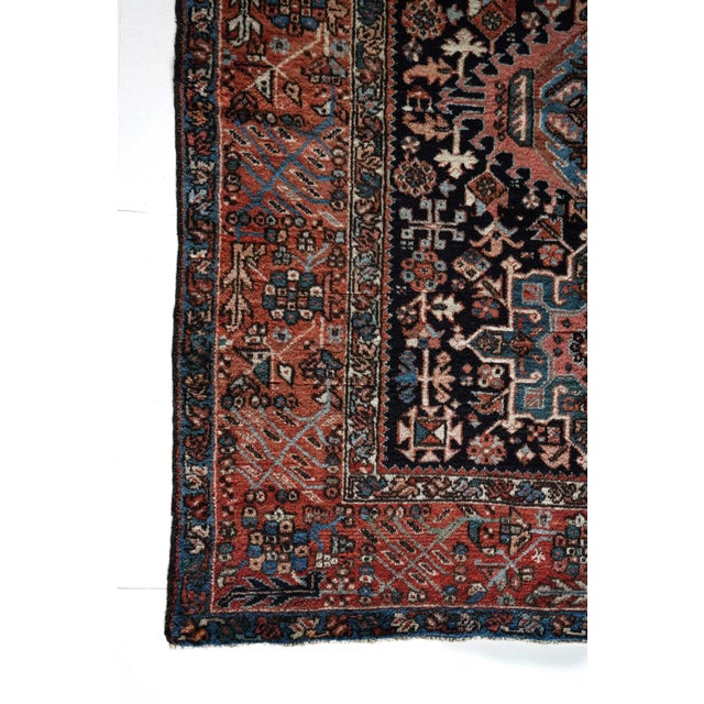 Abstract Antique Karaca Scatter Rug For Sale - Image 3 of 10