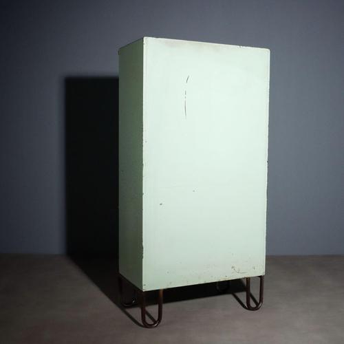 White Vintage Industrial Cabinet, 1960s For Sale - Image 8 of 9