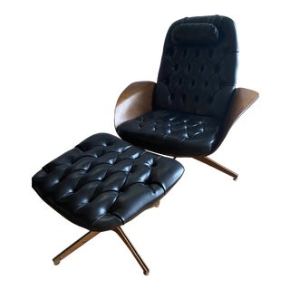 Plycraft Mister Chair and Ottoman by George Mulhauser For Sale