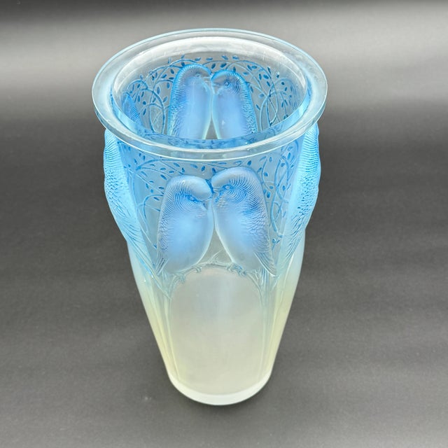 René Lalique Ceylan Vase in Opalescent Glass by R. Lalique, 1924 For Sale - Image 4 of 18