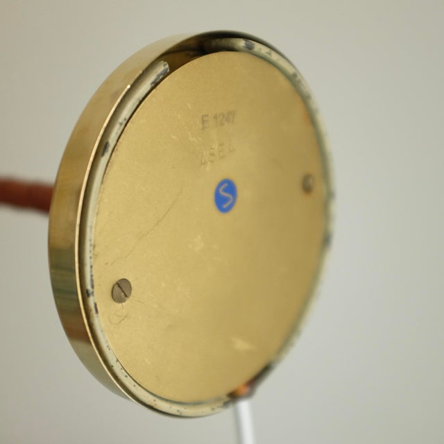 1950s Brass and Leather Table Lamp Asea For Sale - Image 9 of 10