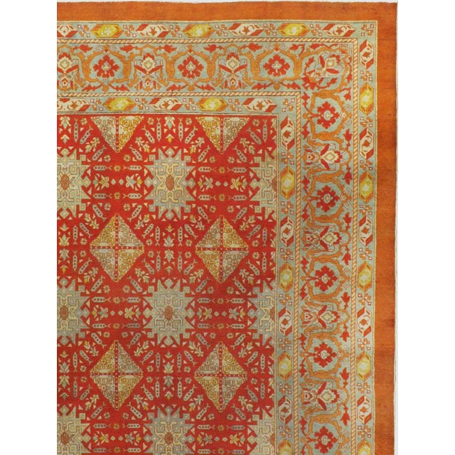 Rustic Galerie Shabab Early 20th Century Indian Amritsar Carpet For Sale - Image 3 of 10