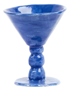 Blue Enchanted Martini Glass by Laura Rubio Bañon