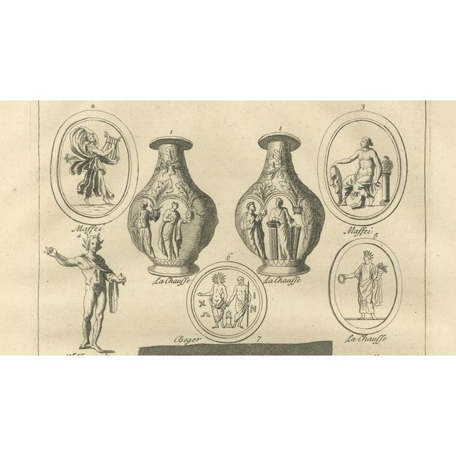 Paper Montfaucon, Antiquity Explained, 1721, Engravings, Set of 2 For Sale - Image 7 of 12