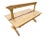 Tan Early 1900s Hof Brau Rathskellar Beer Hall Bench For Sale - Image 8 of 8