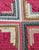 19th Century 19Thc Wool Log Cabin Doll Quilt For Sale - Image 5 of 7
