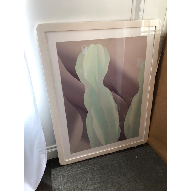 Modern Mid Century Saguaro Cactus Art For Sale - Image 3 of 6
