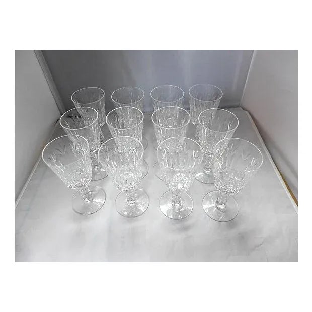Crystal Sherry Glasses - Set of 12 For Sale In New York - Image 6 of 6