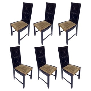 Antique Viennese Chairs, Set of 6 For Sale