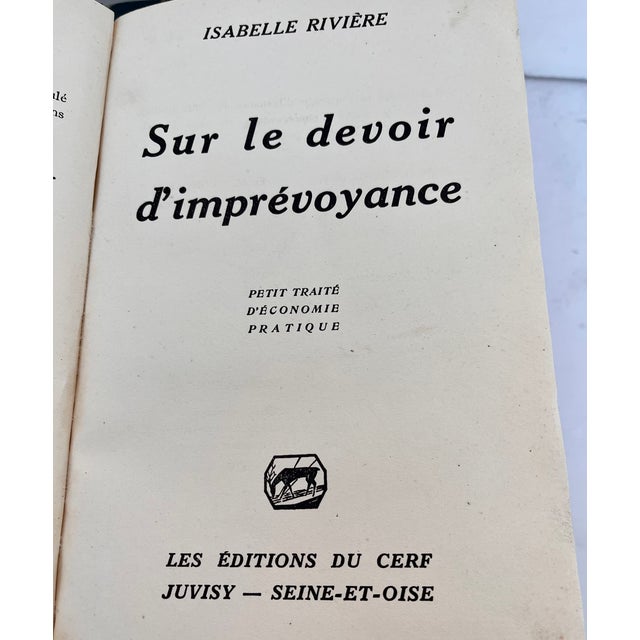 Antique French Green Leather Bound Books - Set of 3 For Sale - Image 11 of 13