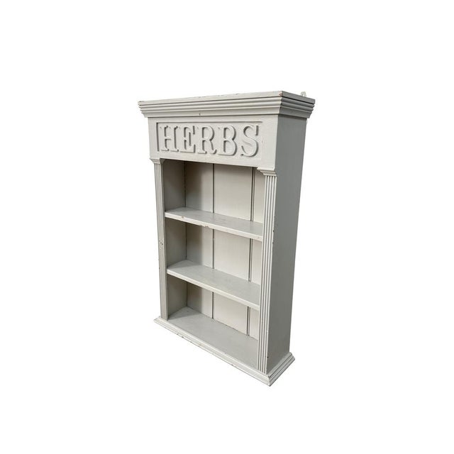 Vintage Herb Spice Rack in Wood For Sale - Image 4 of 12