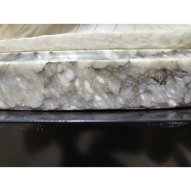 Art Deco Alabaster Dancer Sculpture, 1920 For Sale - Image 10 of 16