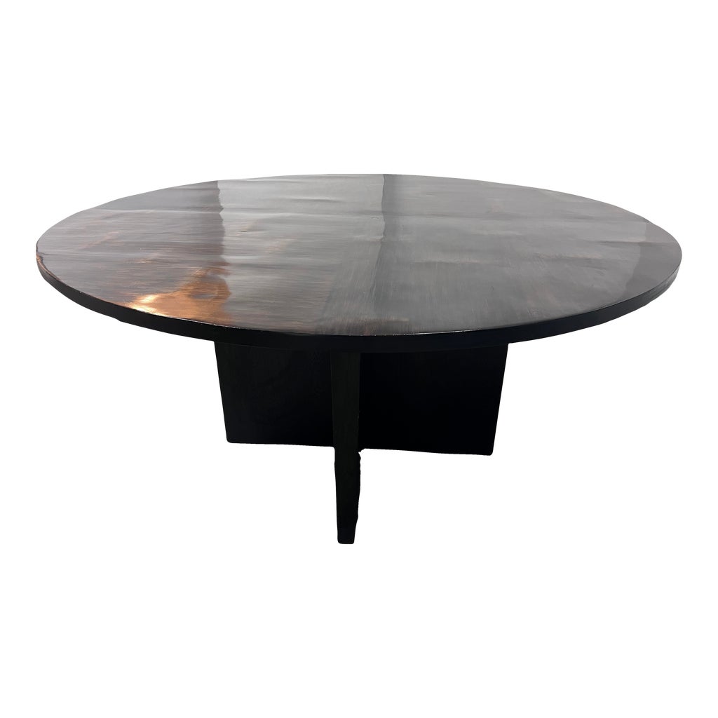 Restoration Hardware Wyeth Split Bamboo Round Dining Table ...