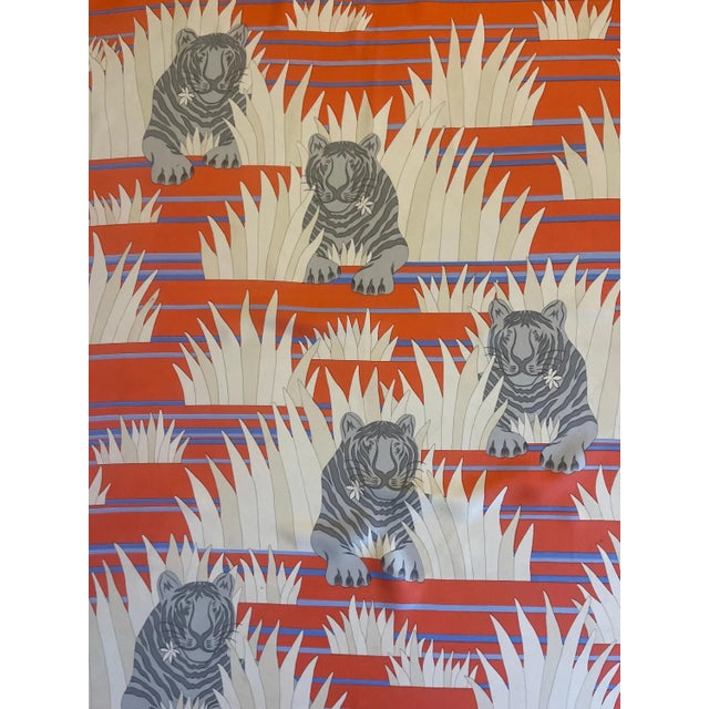 1970s Hermès Silk Scarf “Tigres Dans Les Herbes” 1979 For Sale - Image 5 of 10