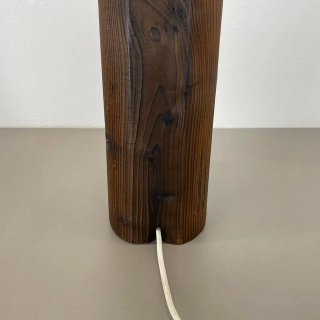 Large Organic Sculptural Pine Wooden Table Light from Temde Lights, Germany, 1970s For Sale - Image 14 of 18
