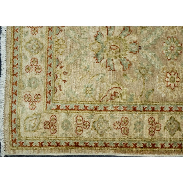 Turkish Oushak Runner Rug 3' x 7'8" #17002 For Sale - Image 4 of 8