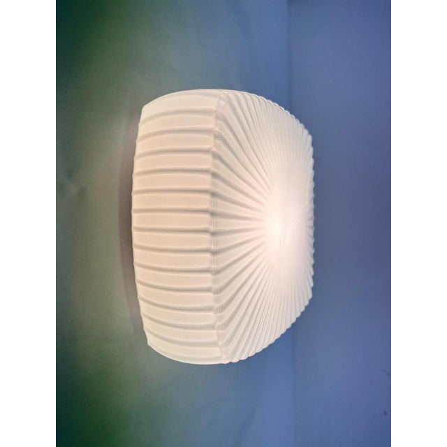 Mid-Century Modern Mid-Century Glass Ceiling Lamp, Czechoslovakia, 1970s For Sale - Image 3 of 8