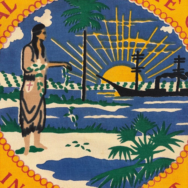 Vintage Cotton State Flag of Florida For Sale In Los Angeles - Image 6 of 6