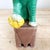 Emerald Antique Famille Verte Style Ceramic Foo Dog Pair: Green, Yellow and Brown Glazed Asian Figurines For Sale - Image 8 of 11