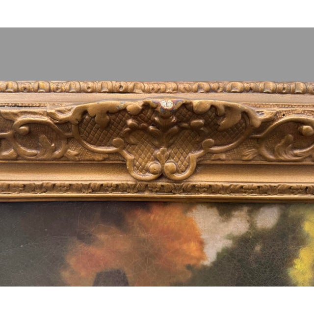 Antique Victorian Gilt Framed Oil Painting on Canvas the Proposal H. B. Sparks For Sale - Image 6 of 10