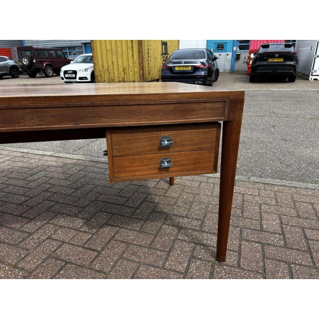 Large Mid-Century Diplomat Desk by Finn Hugo for France & Son, 1960s For Sale - Image 3 of 10