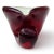 Mid 20th Century Vintage Murano Avem Deep Red Yellow Silver Flecks Italian Art Glass Seashell Sculptural Ashtray Bowl For Sale - Image 5 of 6