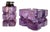 Purple Crystal Smoking Set in Murano Glass attributed to Antonio Imperatore, Italy, Set of 2 For Sale