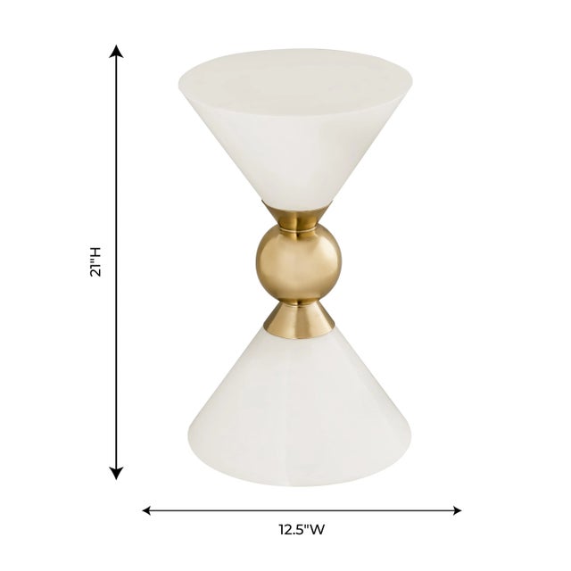 2020s Balhi White Side Table For Sale - Image 5 of 7