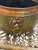 Large 14" Antique French Repoussé Copper Jardinière, 19th Century Alliance Coat of Arms Cachepot, Lion Head Handles, French Planter For Sale - Image 11 of 15