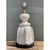 Exuding refined sculptural flair, this vintage ceramic table lamp showcases an extraordinary synthesis of tactile relief,...