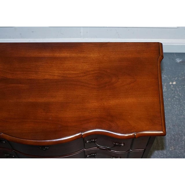 Vintage Georgian Serpentine Fronted Hardwood Chest of Drawers from Ralph Lauren For Sale - Image 11 of 16