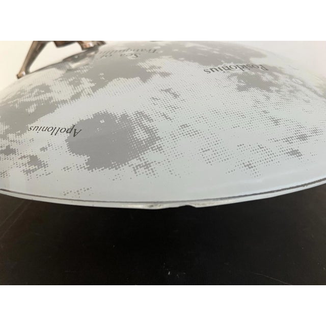 1960s Space Age Moon & Lander Flush Light For Sale - Image 17 of 18
