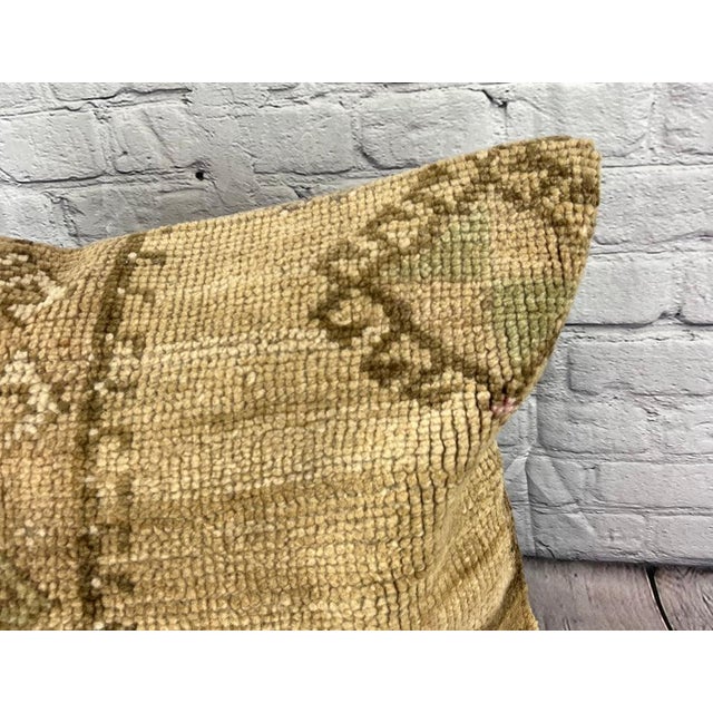 Turkish 20 x 20 Rug Pillow Ottoman Elysian Turkish Pillow Cushion Cover For Sale - Image 3 of 4