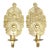 Early 20th Century Swedish Brass Wall Sconces - a Pair For Sale