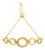 10K Yellow Gold over .925 Sterling Silver Diamond Accented Graduated Infinity Open Circle 6”-9” Adjustable Bolo Bracelet (H-I Color, I2-I3 Clarity) For Sale