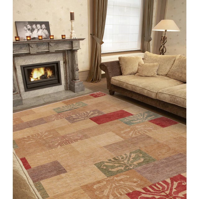 Transform your home's interior with a stunning hand-knotted Gabbeh rug. These rugs are meticulously crafted with bold...