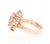Contemporary Roshe Jewels 2.98 Carat Morganite Diamond 14 Karat Rose Gold Cocktail Ring, Size 7.5 For Sale - Image 3 of 8