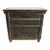 Marble Top Black Rustic Dresser Cabinet For Sale