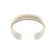 Early 21st Century James Avery 14k Yellow Gold 925 Silver Sleek Central Gold Cuff Bangle Bracelet For Sale - Image 5 of 8