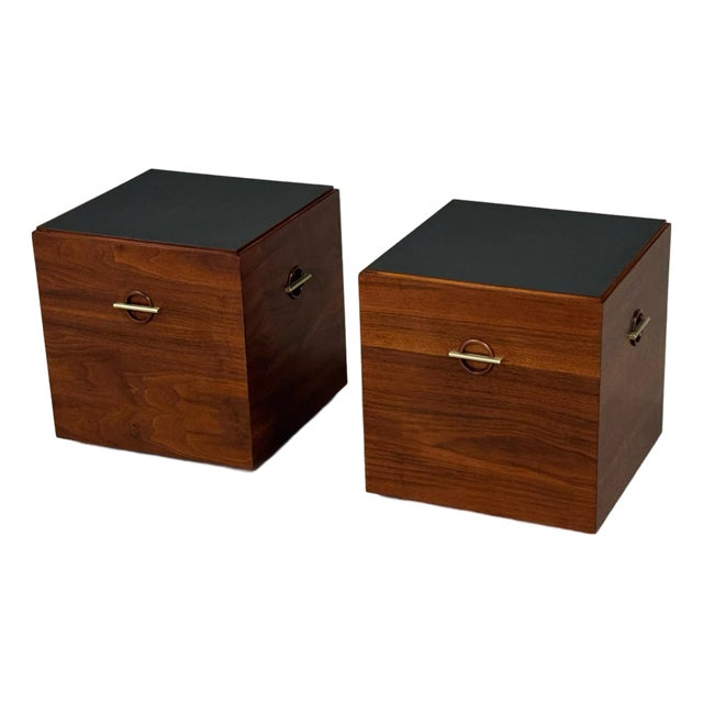 Refinished Walnut Lane End Tables - A Pair For Sale