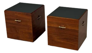 Refinished Walnut Lane End Tables - A Pair