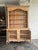 French Provincial French Provincial Light Oak Wood Kitchen Cabinet, Antique For Sale - Image 3 of 12