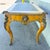 Brown Vintage Louis the Xv Style Leather Top Burlwood and Brass Writing Desk For Sale - Image 8 of 12