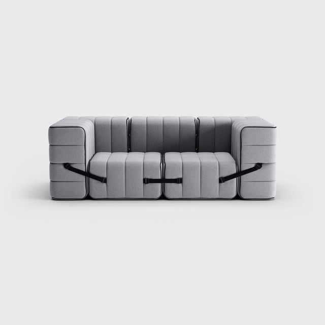 Not Yet Made - Made To Order Flexible Two-Seater Sofa with Armrests by Ambivalenz, Set of 7 For Sale - Image 5 of 5