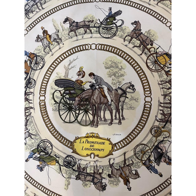 Hermès HERMÈS la PROMENADE de LONGCHAMPS 1970 designed by Philippe Ledoux For Sale - Image 4 of 10