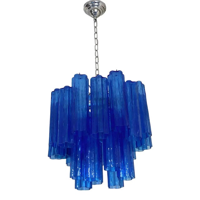 Blue Tronchi Murano Glass Sputnik Chandelier by Simoeng for Simoeng For Sale - Image 13 of 13
